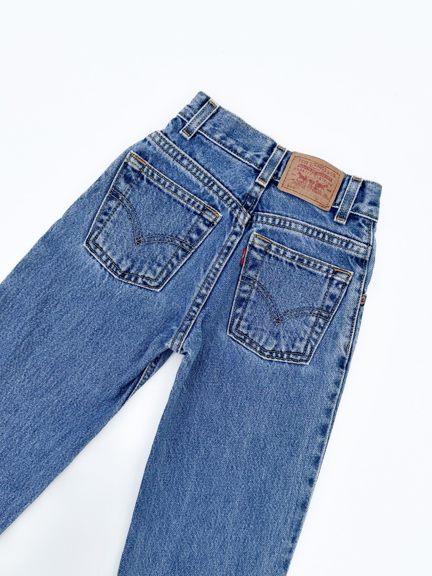 550 jeans size 7Y slim - runs small