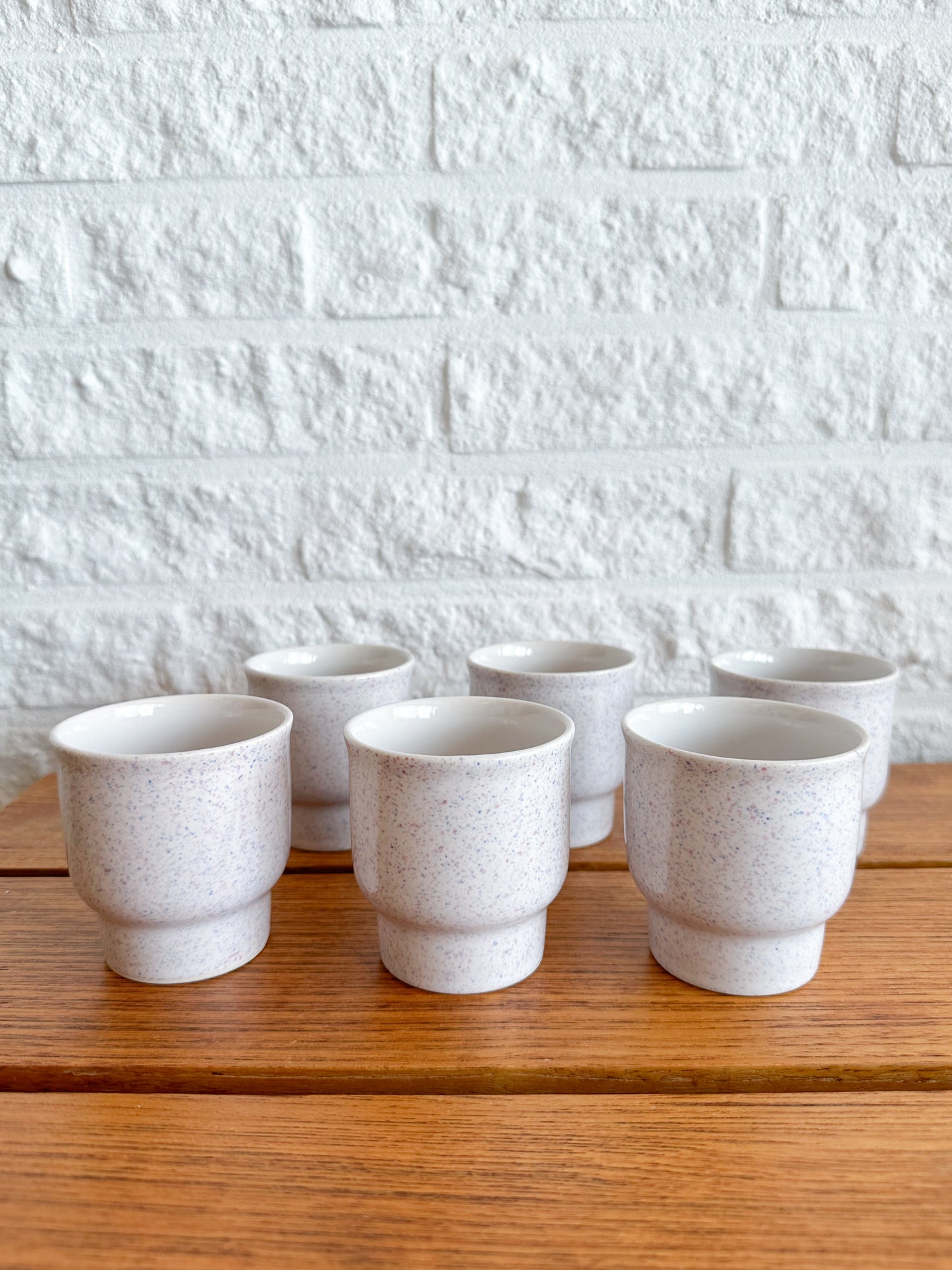 Speckled cups 6x