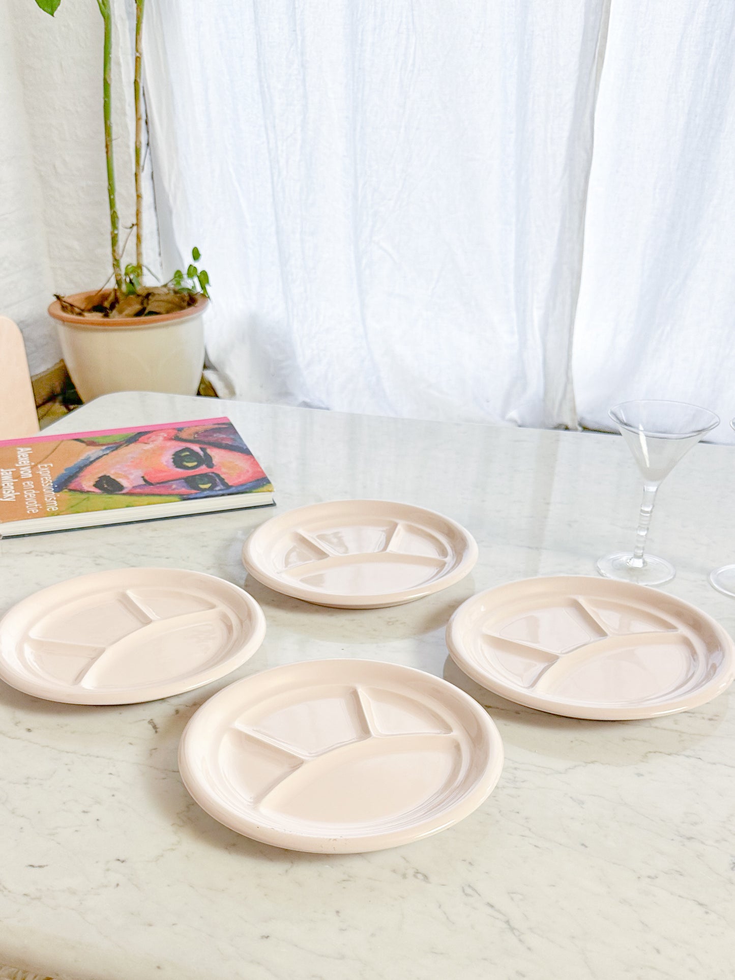 Light pink plates 4x