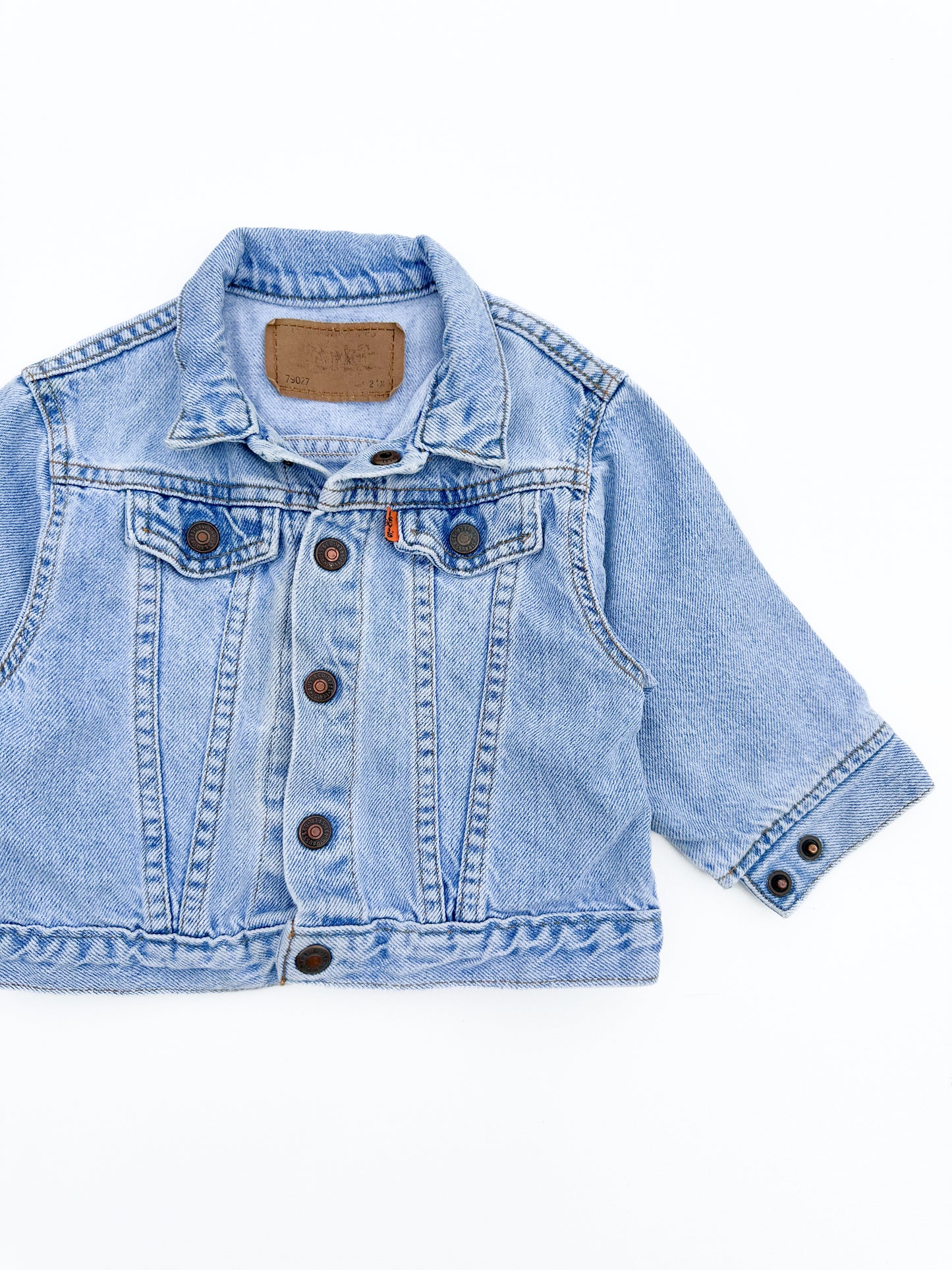 Orange tab trucker jacket size 24M