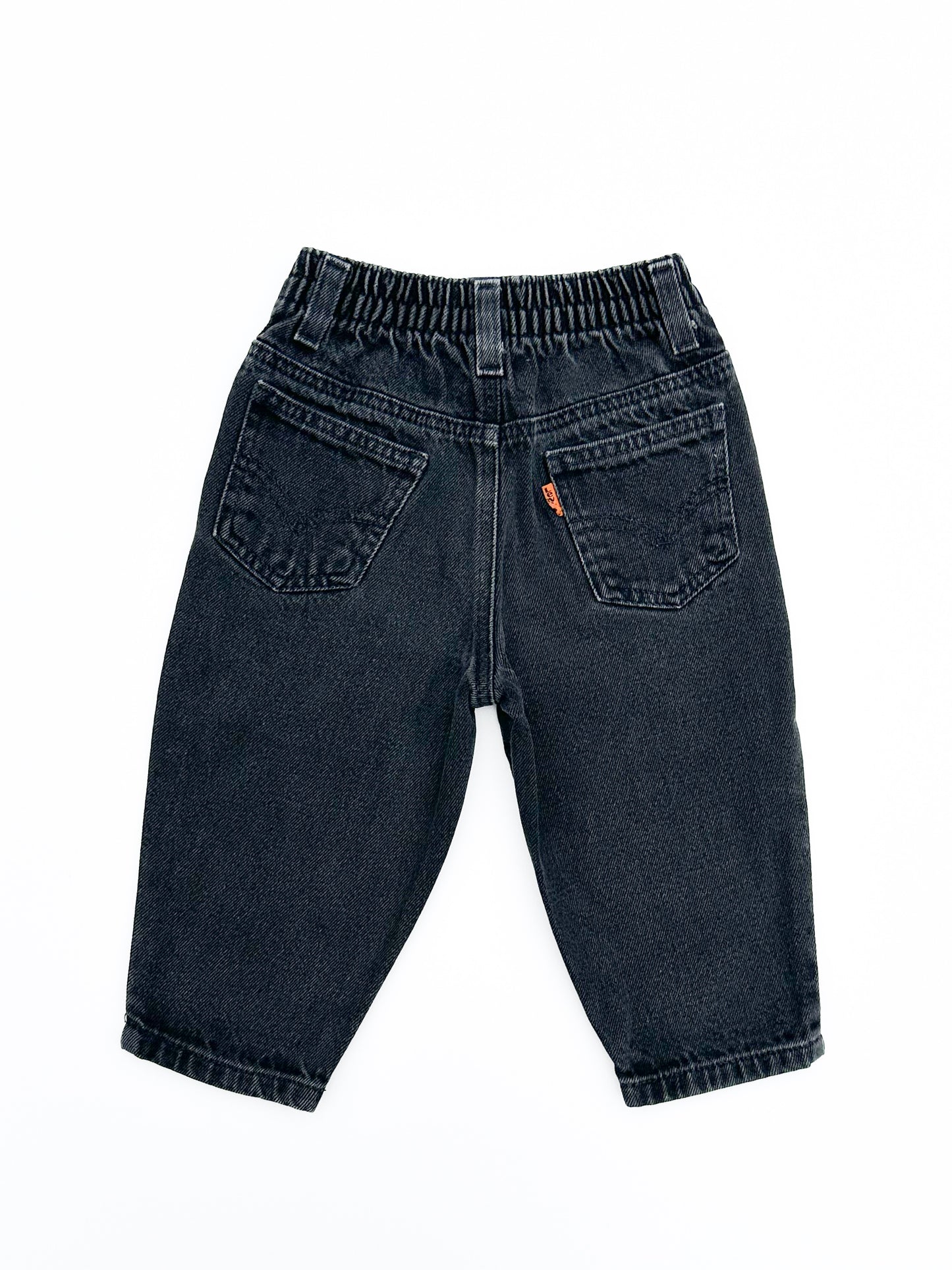 Orange tab black jeans size 18M