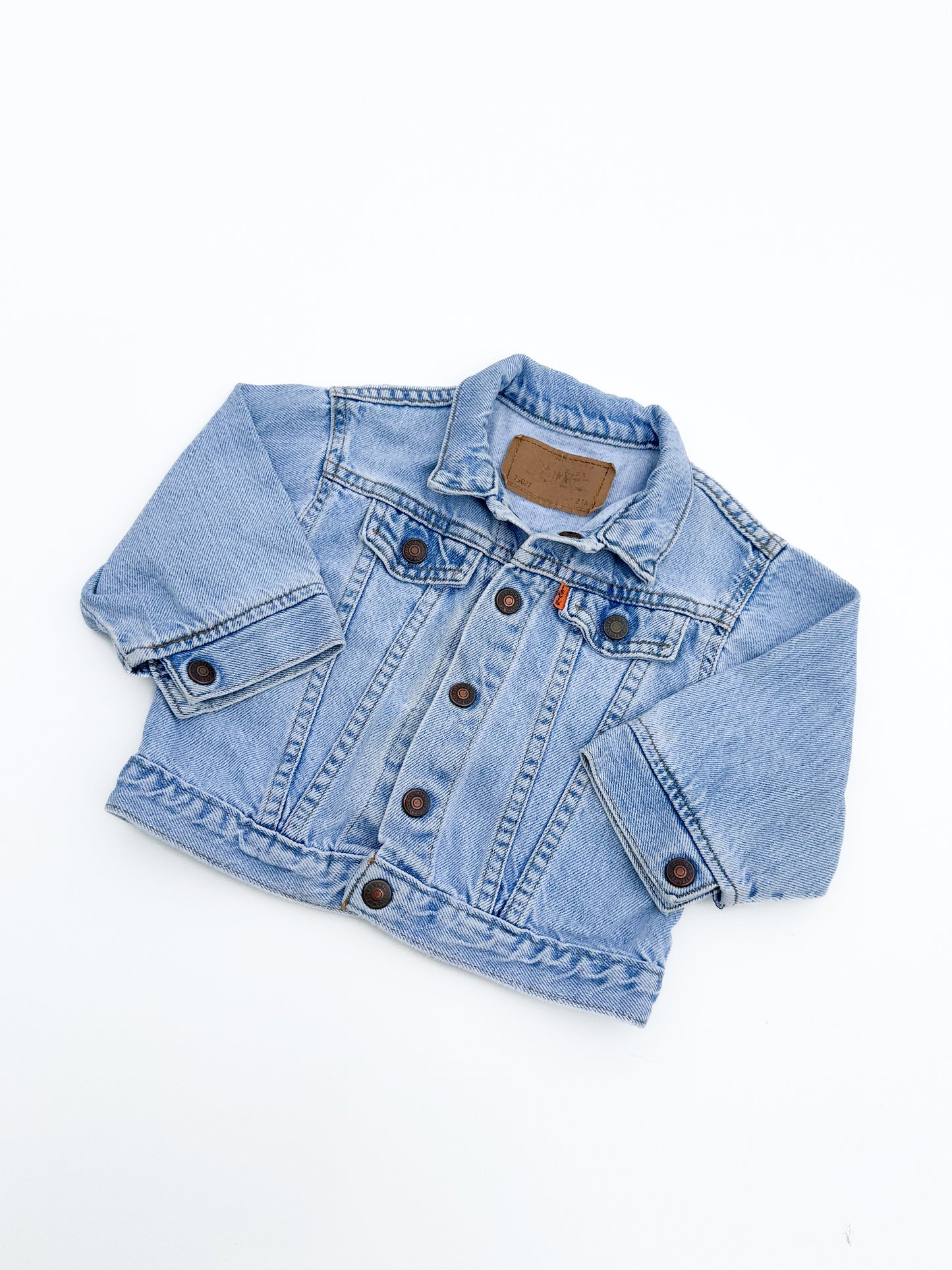 Orange tab trucker jacket size 24M