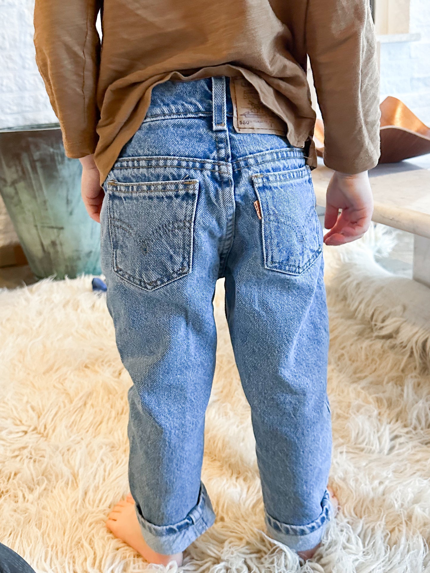 Orange tab 550 jeans size 4Y SLIM