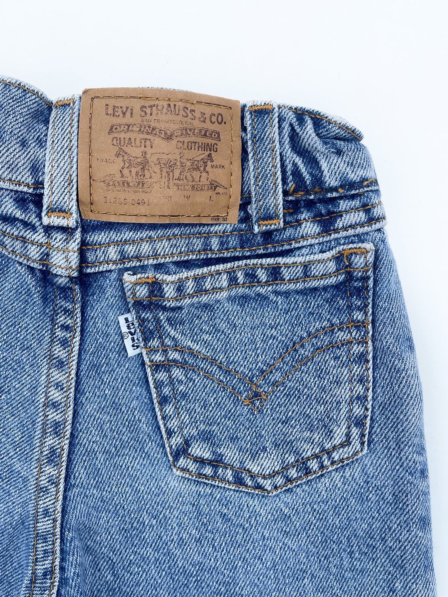 White tab jeans size 12M