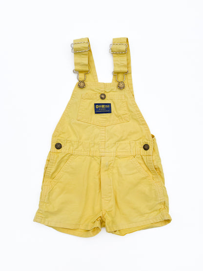 Yellow short overalls size 3/4Y