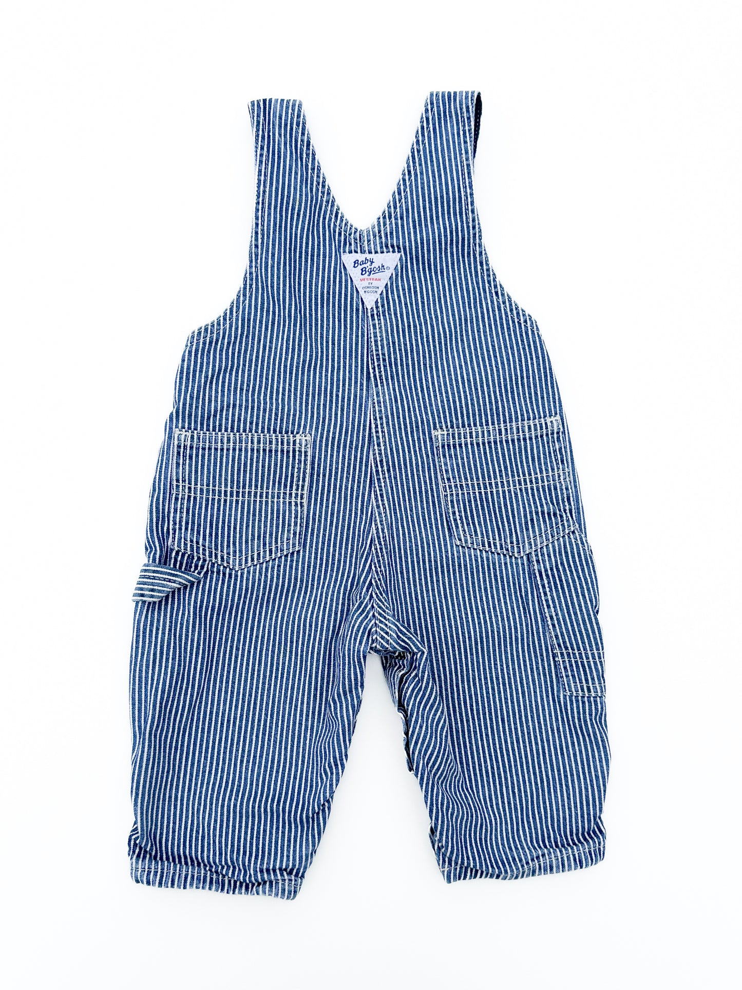 Striped overalls size 6M