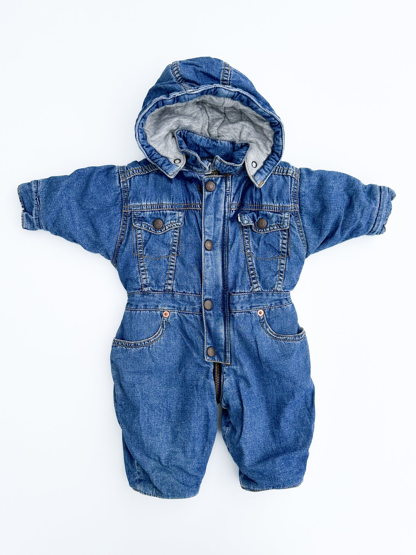 Denim wintersuit size 3M