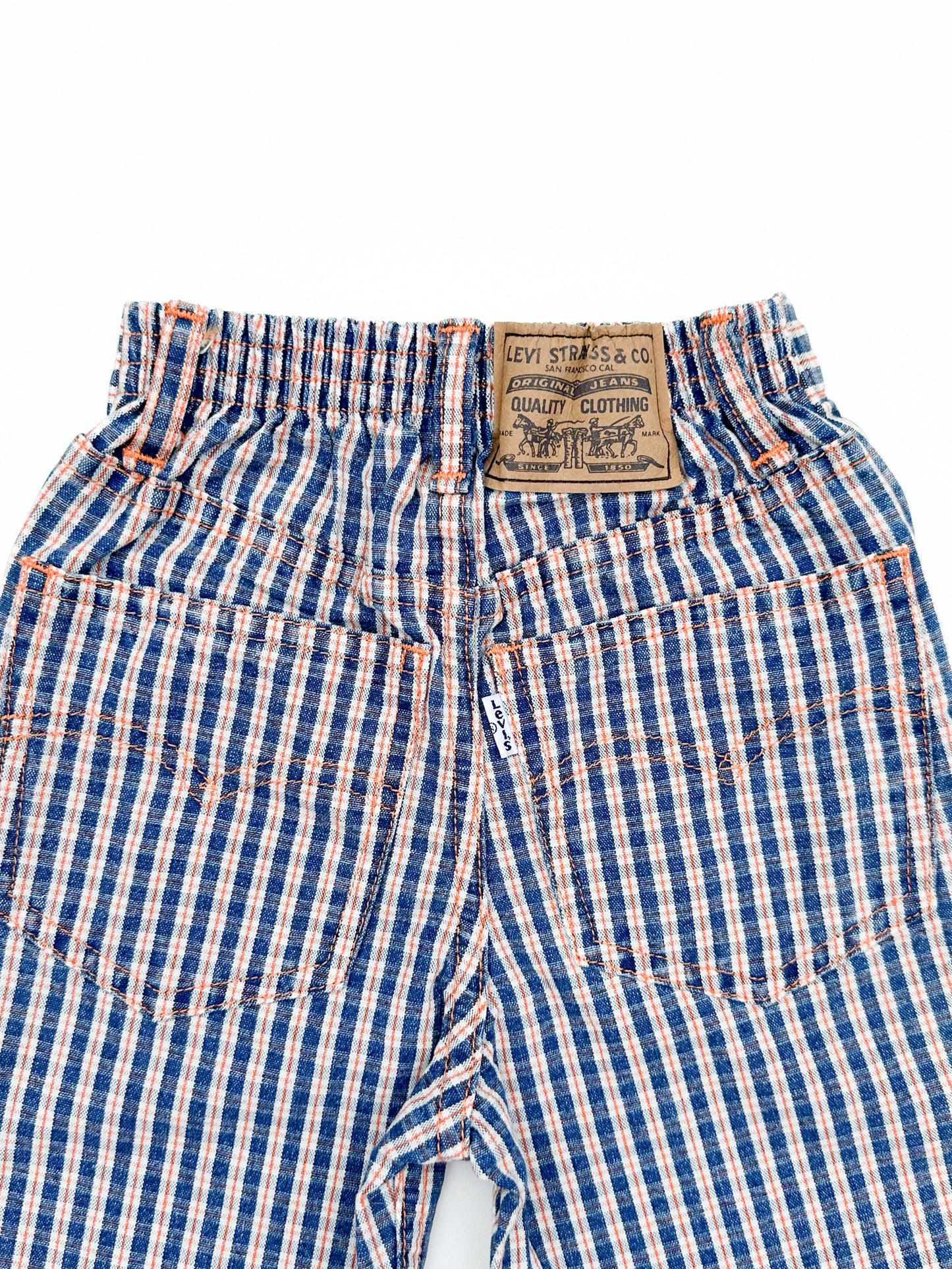 Checkered pants size 6M - runs big