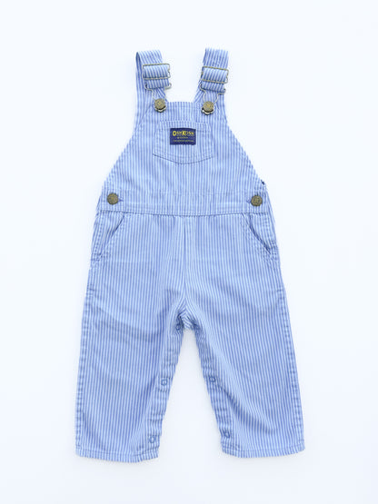 Light blue striped overalls size 18/24M