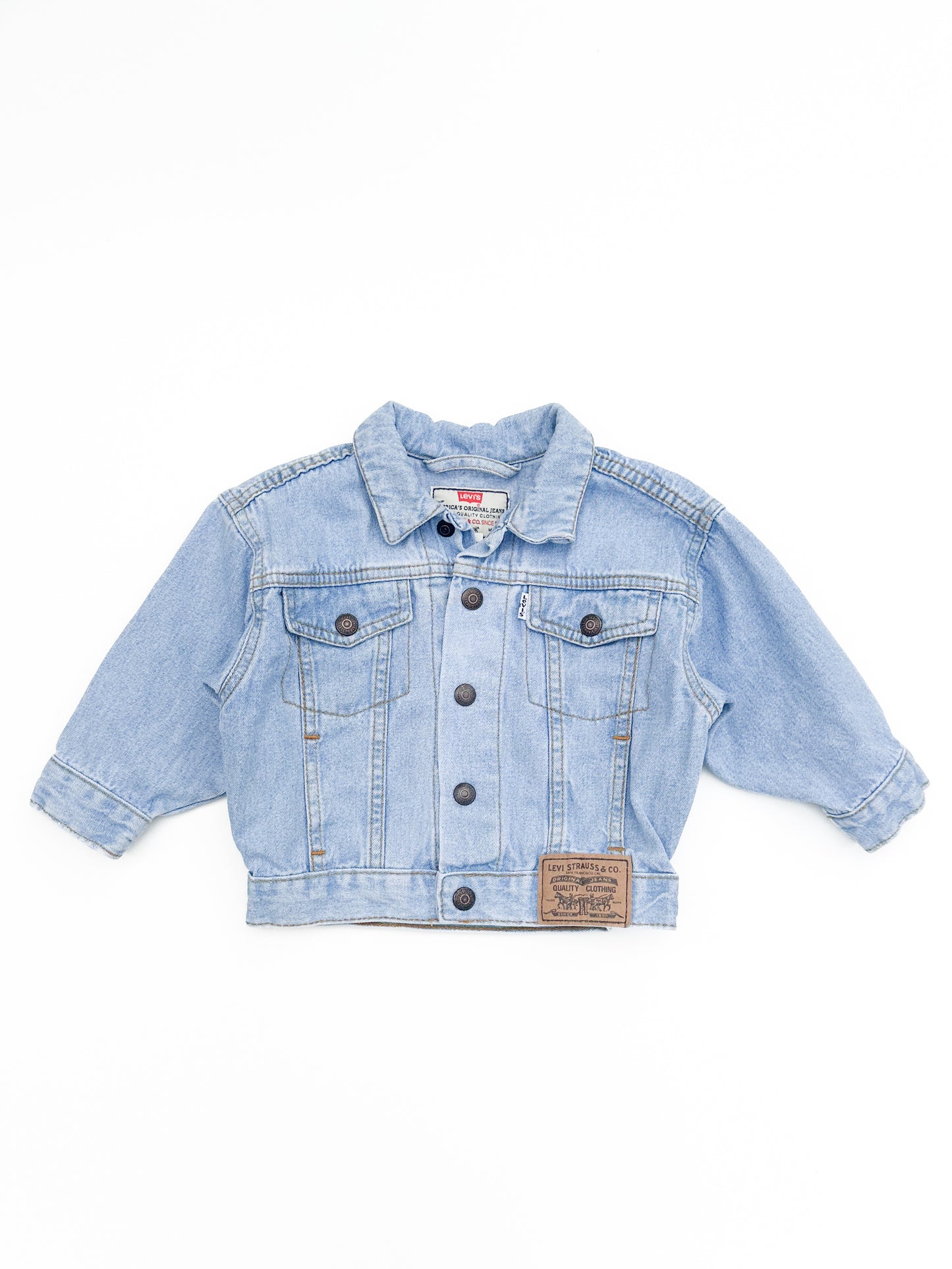 Light wash trucker jacket size 18M