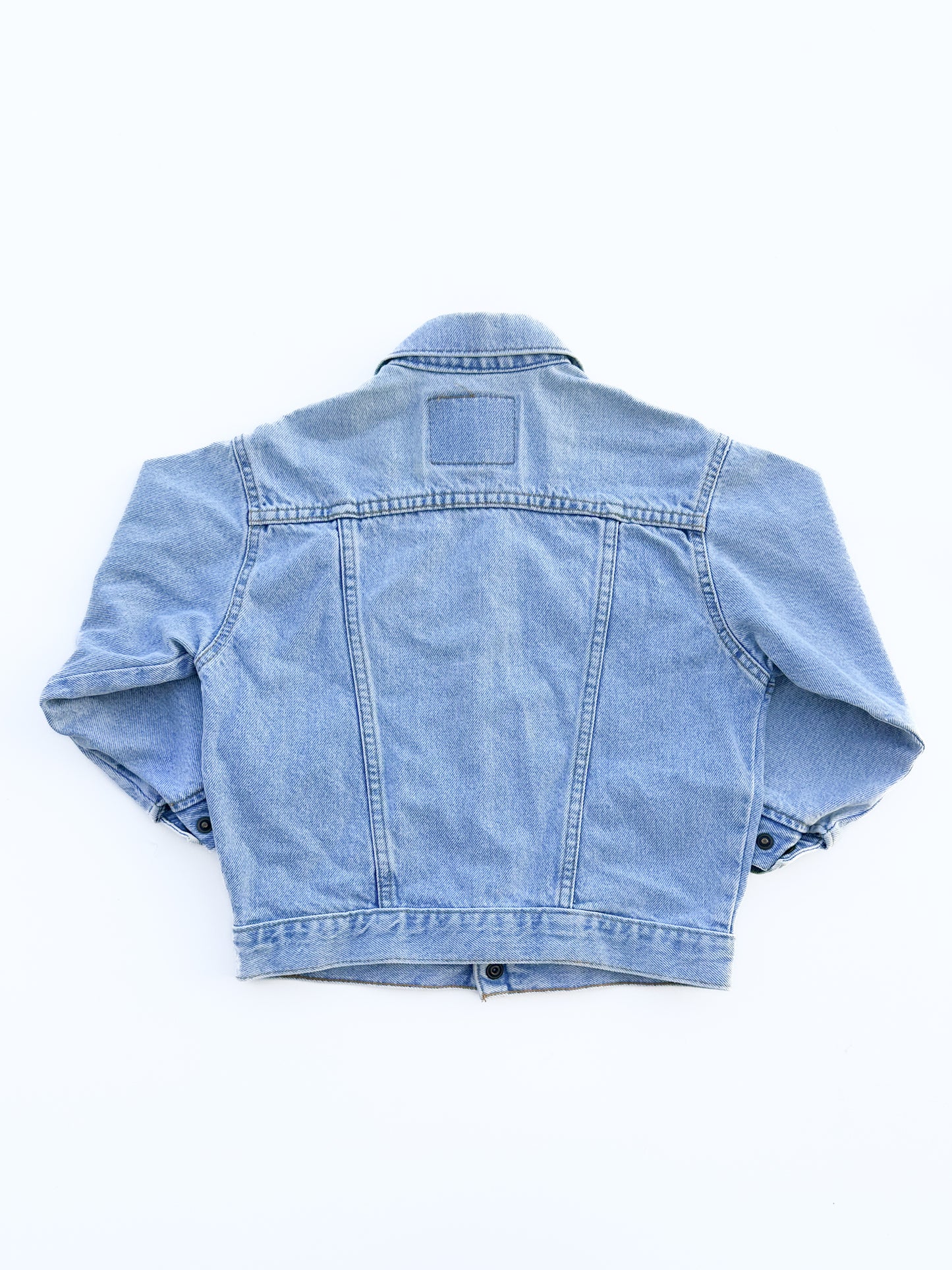 Light wash trucker jacket size 6Y