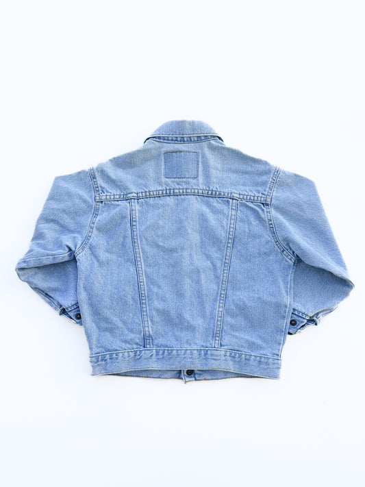 Light wash trucker jacket size 6Y