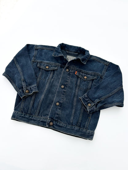 Dark trucker jacket size 4Y