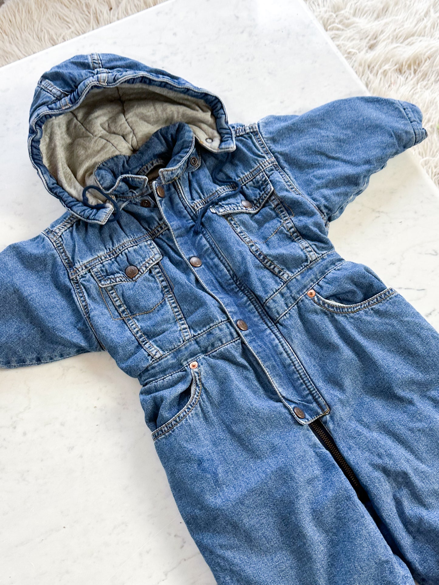 Denim wintersuit size 18M