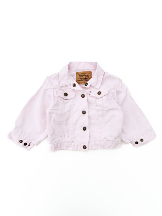 Pink trucker jacket size 24M