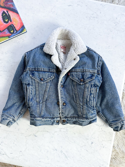 Sherpa trucker jacket size 8Y