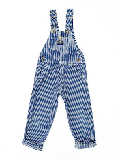 Striped overalls size 4Y - runs small