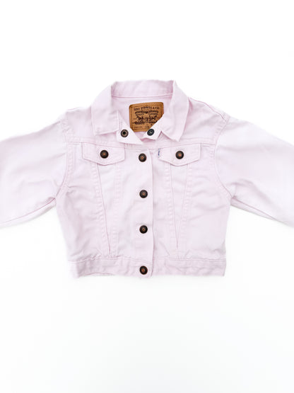 Pink trucker jacket size 24M