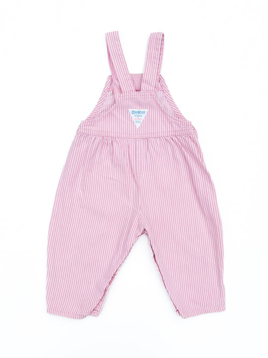 Pink striped overalls size 18/24M