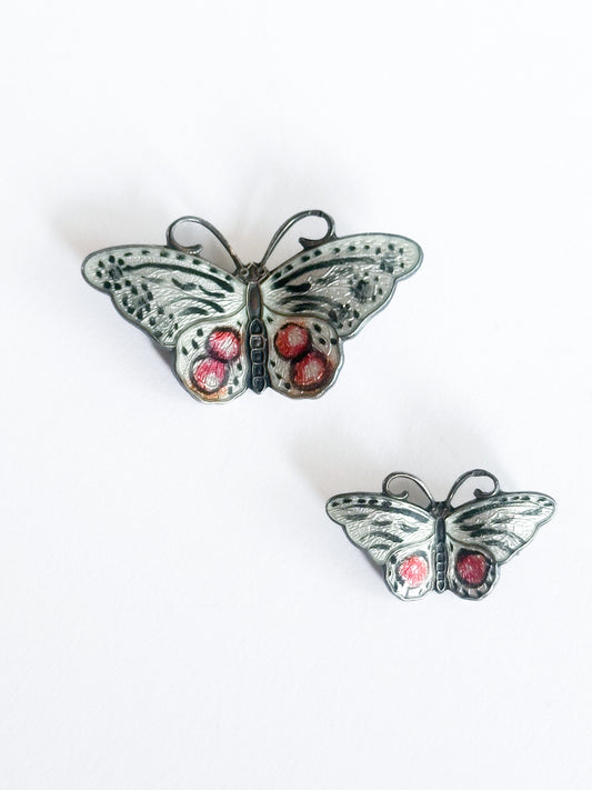 Butterfly brooch set