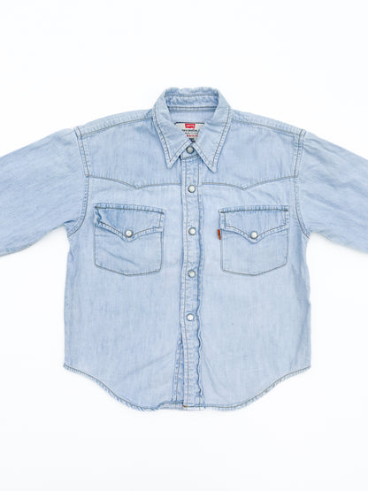 Light wash shirt size 4Y - runs big