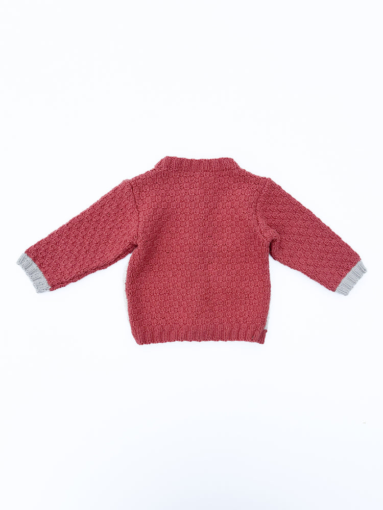 Red cardigan size 12M