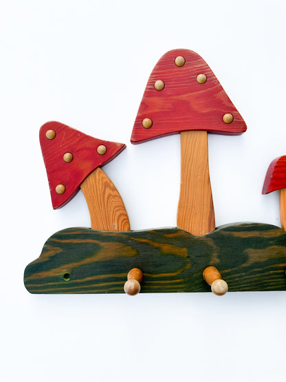 Mushroom coat rack