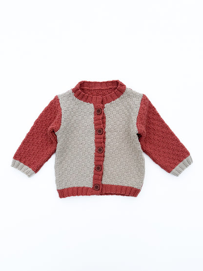 Red cardigan size 12M