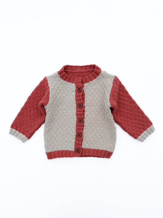Red cardigan size 12M