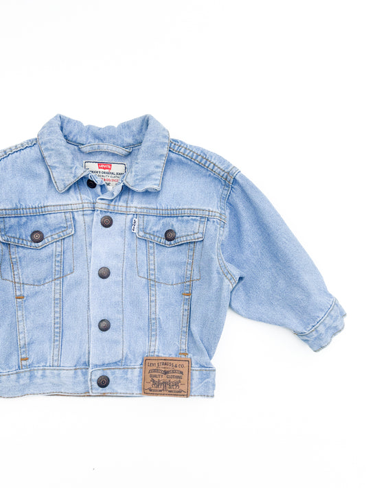 Light wash trucker jacket size 18M