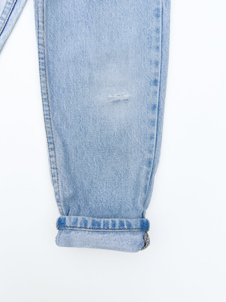 Light wash orange tab jeans size 6Y slim - runs small