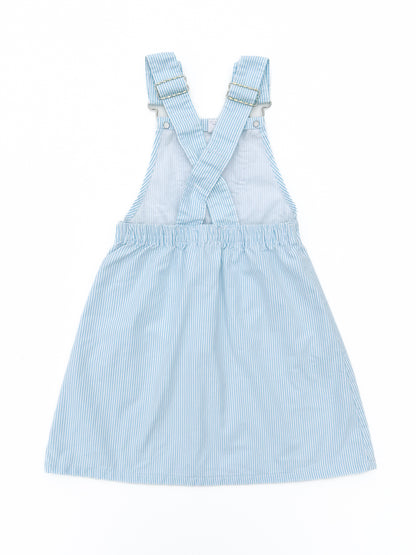 Light blue striped dress size 4/5Y