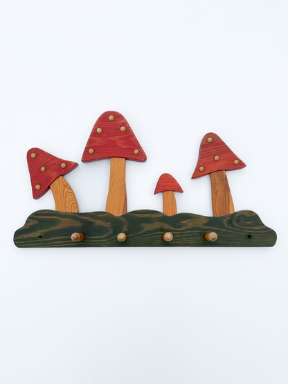 Mushroom coat rack