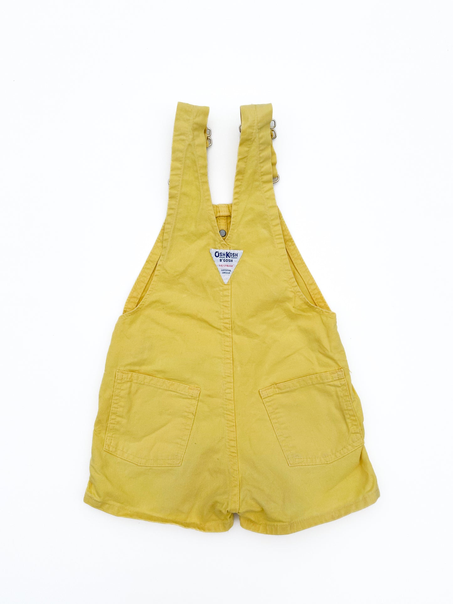 Yellow short overalls size 3/4Y