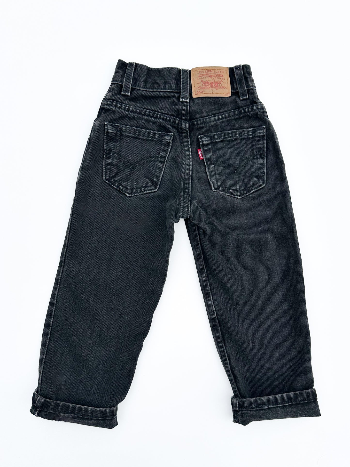 Black 550 jeans size 5Y Slim - runs small