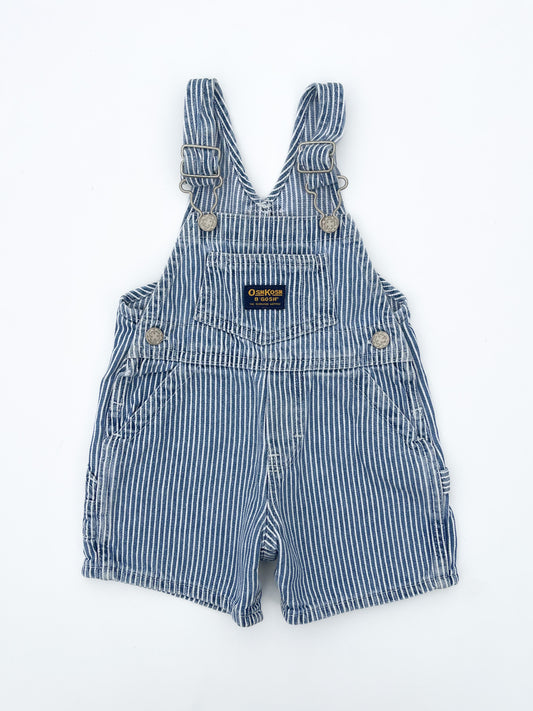 Striped short overalls size 9M