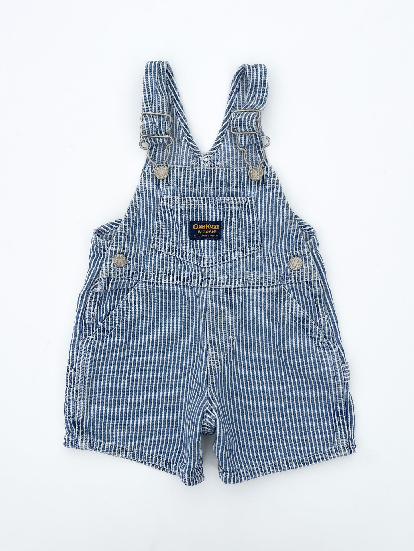 Striped short overalls size 9M