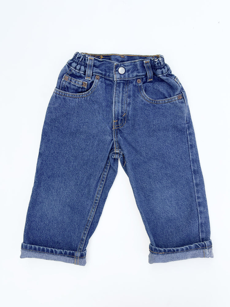 Dark blue 566 jeans size 4Y