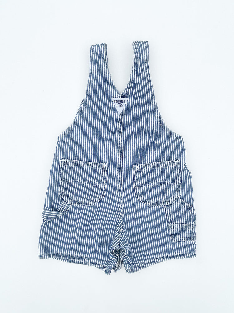 Striped short overalls size 9M