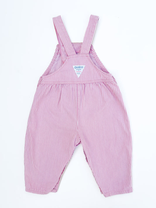 Pink striped overalls size 24M