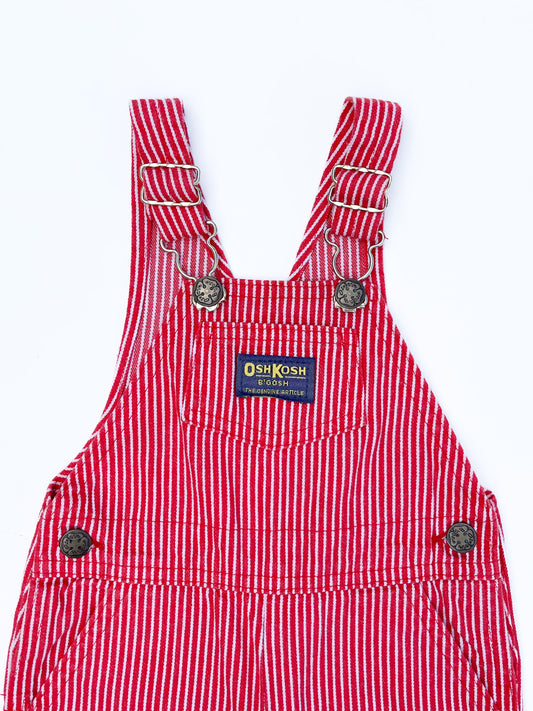 Red striped overalls size 12/18M