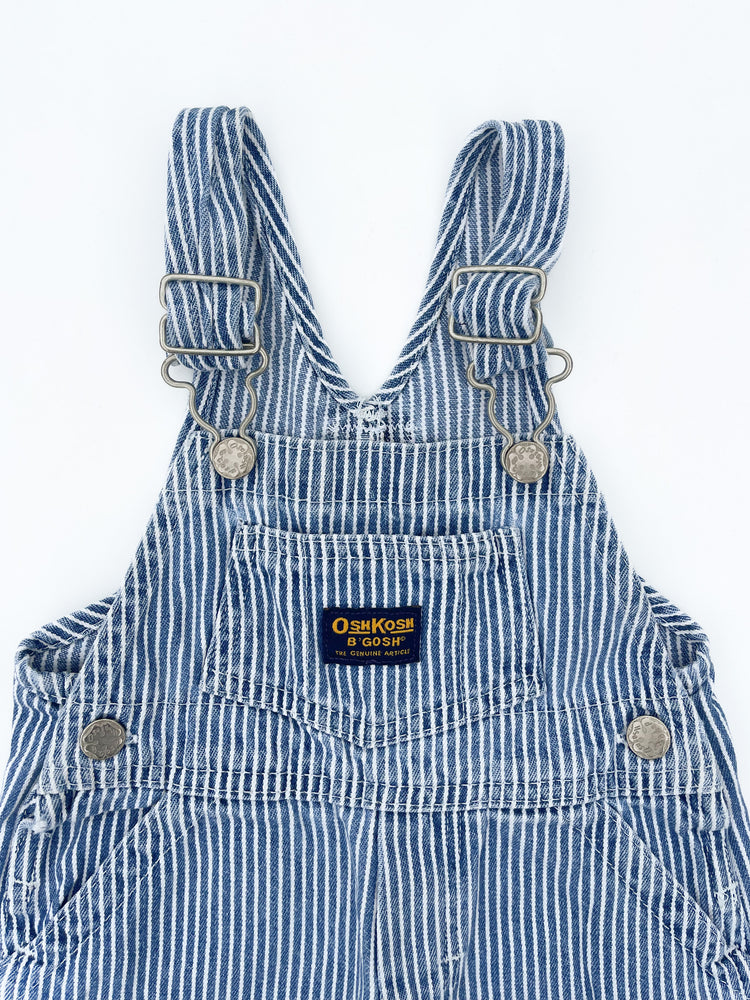 Striped short overalls size 9M