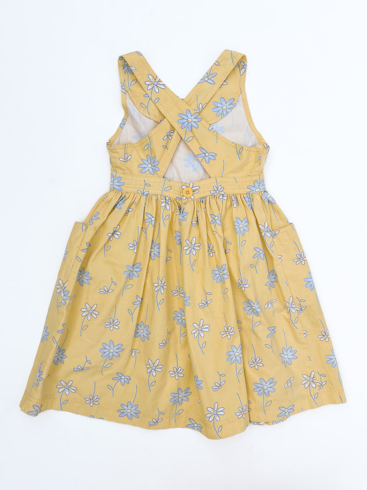 Yellow flower dress size 3Y
