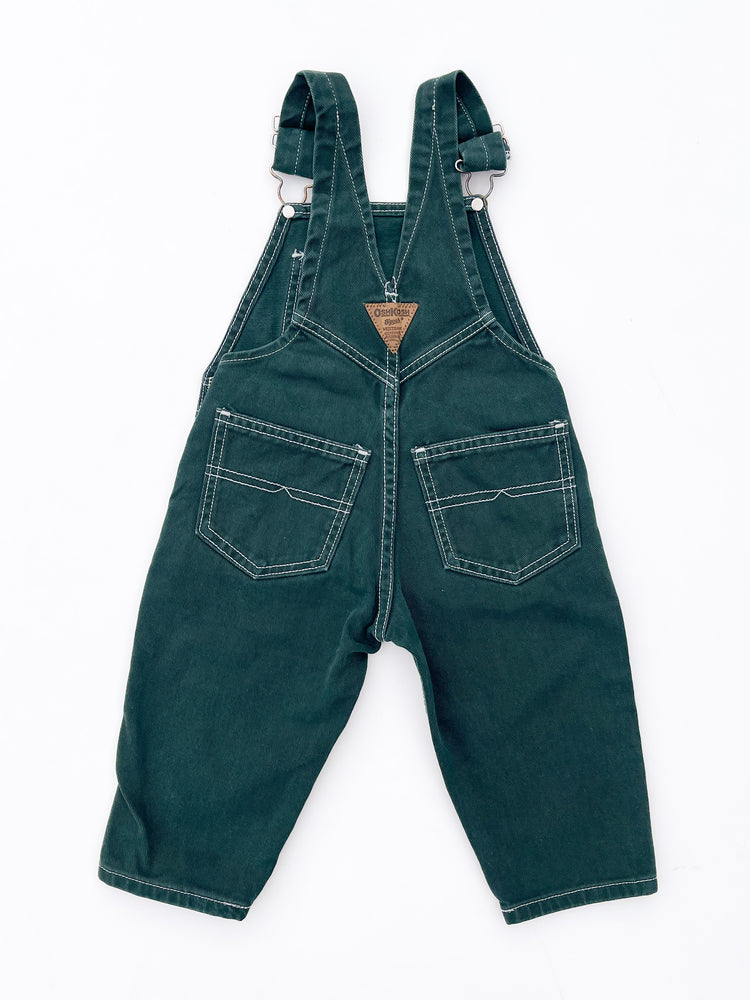 Dark green overalls size 2Y