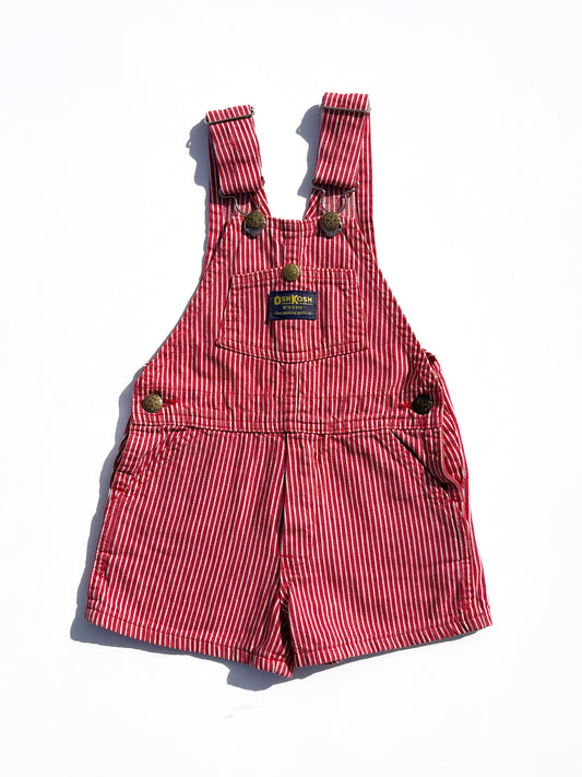 Striped short overalls size 3Y