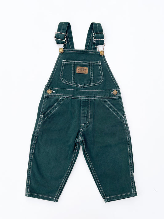 Dark green overalls size 2Y