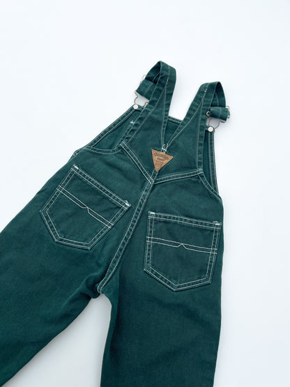 Dark green overalls size 2Y