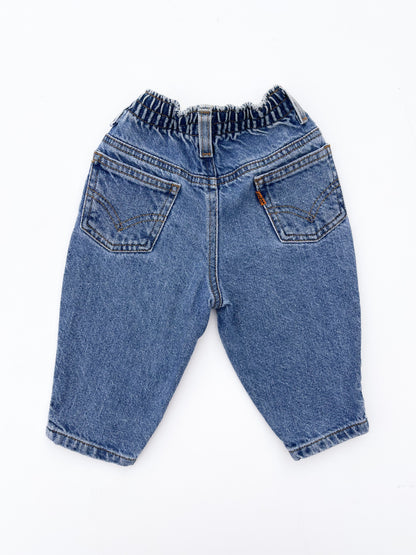 Orange tab jeans size 12M