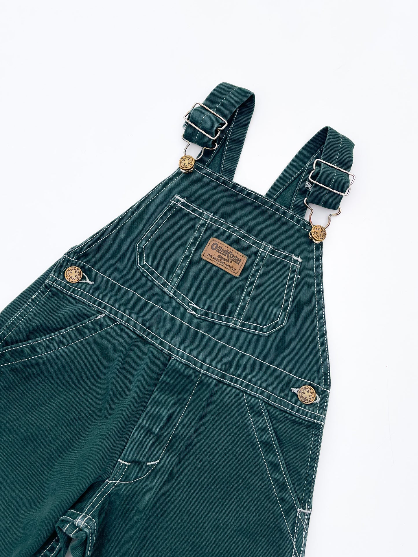 Dark green overalls size 2Y